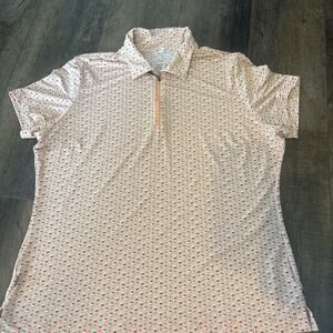 Tail Tech Ladies‎ 1/4 Zip Golf Polo Shirt Large